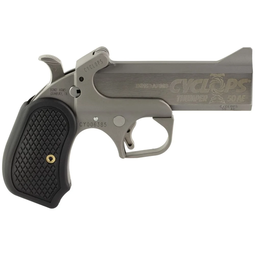 Bond Arms Cyclops 50 AE Derringer - 1 Round | 4.25" Barrel | Stainless/Silver