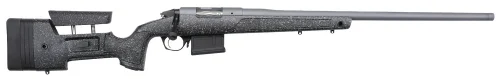 Bergara Premier HMR Pro 300 PRC Bolt Action Rifle - 5+1 Rounds | 24" Barrel | Black/Gray Webbing Stock | Synthetic | Gray