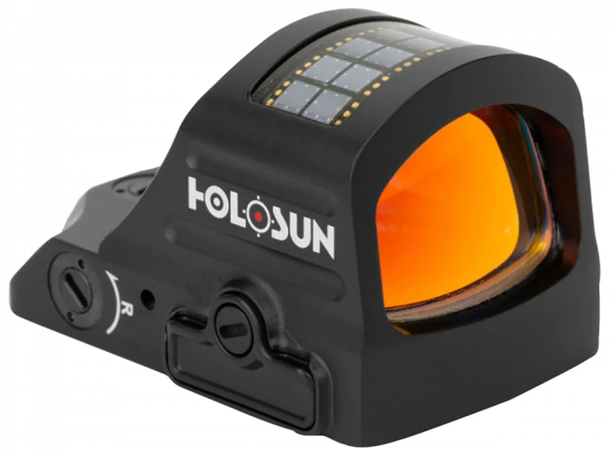 Holosun HS407C X2 1x Red 2 MOA Dot Reflex Sight - CR1632 Battery | Unlimited Eye Relief | 1x Fixed Magnification | 1.78" Length