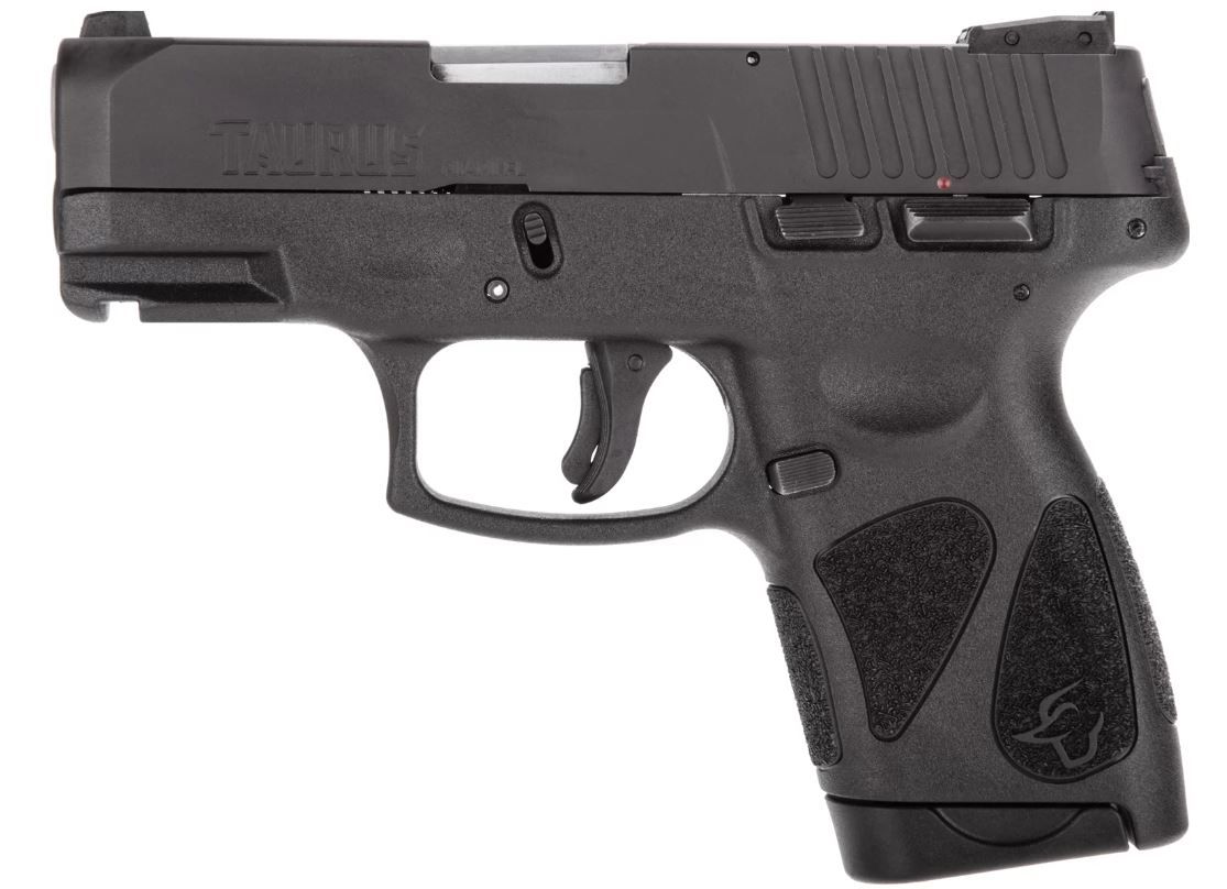 Taurus G2S 9mm Black Semi Auto Pistol - 7+1 Rounds | 3.25" Barrel | Polymer Grips | Blue/Black | 3-Dot Sights