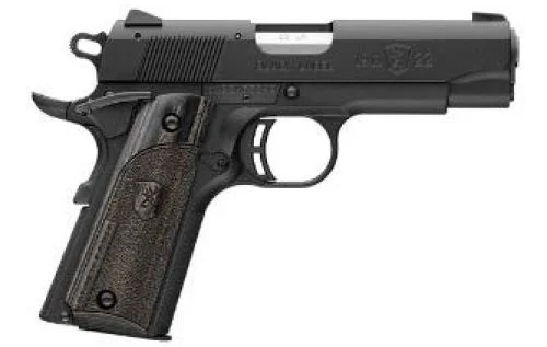 Browning 1911-22 Black Label Compact Blue/Black 22 Long Rifle Pistol - 10+1 Rounds | 3.5" Barrel | Polymer Grips | Blue/Black | 3-Dot Sights