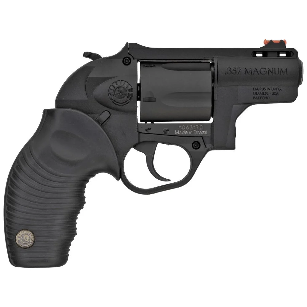Taurus 605 Poly Protector Black 357 Magnum Revolver - 5 Rounds | 2" Barrel | Polymer Grips | Blue/Black | Night Sights