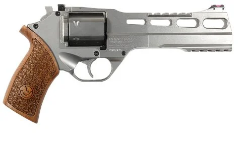 Chiappa Rhino 60DS Nickel Plated 357 Magnum Revolver - 6 Rounds | 6" Barrel