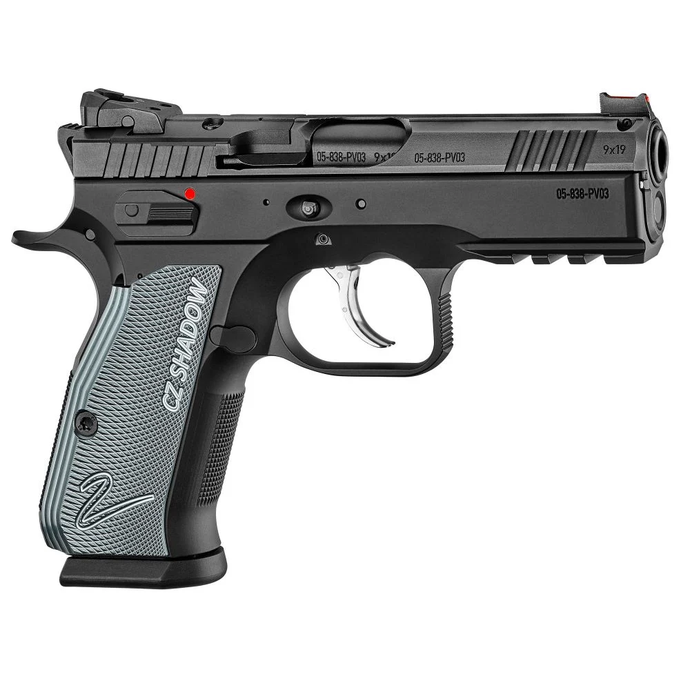 CZ USA Shadow 2 Compact 9mm Semi Auto Pistol- 15+1 Rounds | 4" Barrel | Black