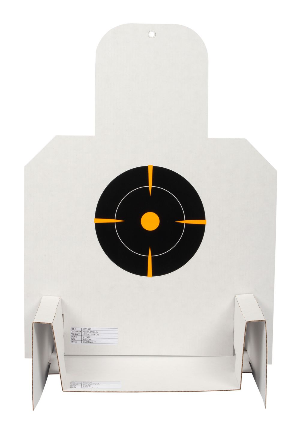 Allen EZ-Aim Splash Shooting Kit Paper Silhouette Black/Orange 6 Per Pkg