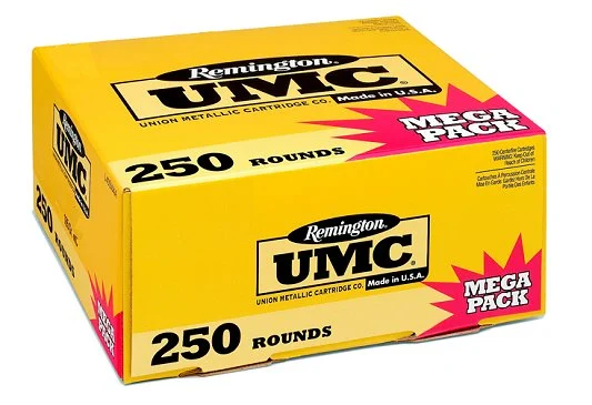 Remington UMC .45 ACP 230gr FMJ 250ct Mega Pack - Brass Casing