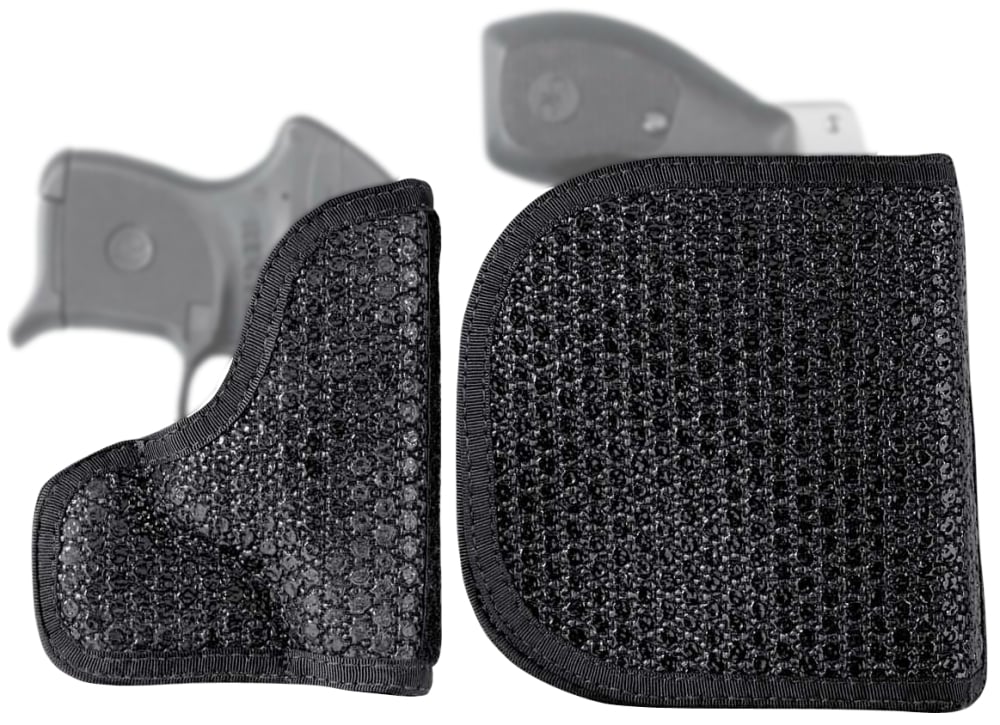 DeSantis Super-Fly Holster Ruger LCP Pocket RH/LH Black - Black Color | Rubberized Fabric Material | Textured Model | Pocket Size | Pocket Holster Type