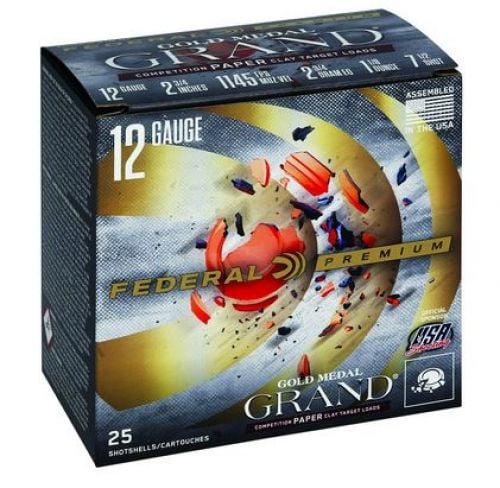 Federal Premium Gold Medal Grand Paper 12 GA2-3/4" 1-1/8oz#7.525rd box