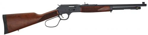 Henry Big Boy Side Gate Carbine 357 Mag, .38 Spc 7+1 16.50" American Walnut Blued Right Hand with Large Loop - 7+1 Rounds | 16.5" Barrel | Wood Stock | Blue/Black