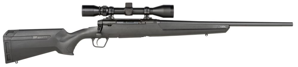 Savage Arms Axis XP Compact Matte Black 6.5mm Creedmoor Bolt Action Rifle - 4+1 Rounds | 20" Barrel | Black Synthetic Stock | Synthetic | Blue/Black