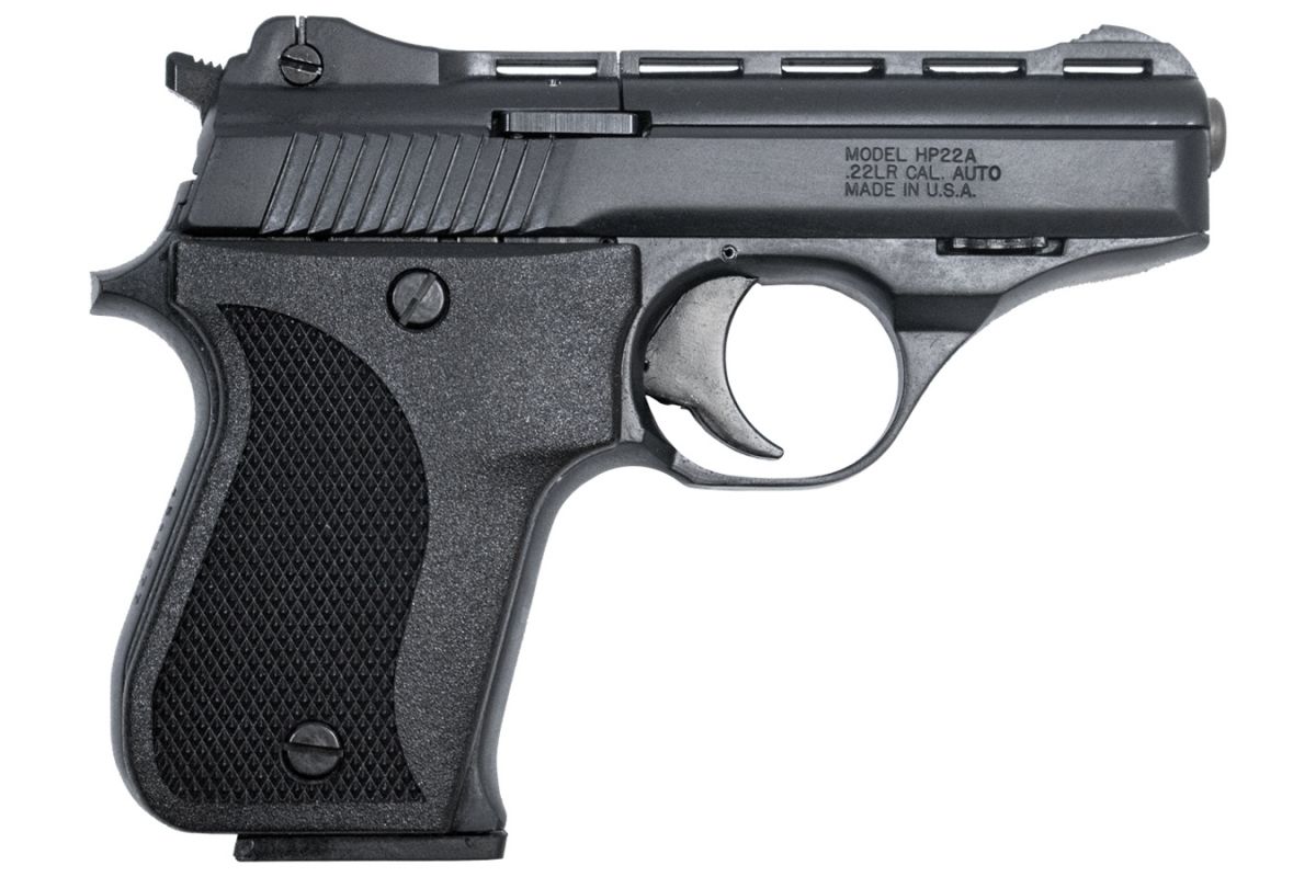 Phoenix Arms HP22 Matte Black 22 Long Rifle Pistol - 10+1 Rounds | 3" Barrel | Polymer Grips | Blue/Black | 3-Dot Sights