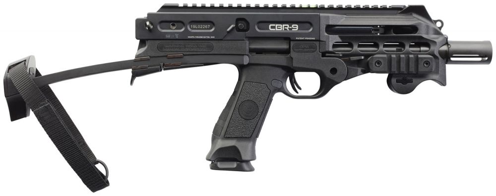 Chiappa Firearms CBR-9 Black Rhino 9mm Luger 9" 18+1 Black - 18+1 Rounds
