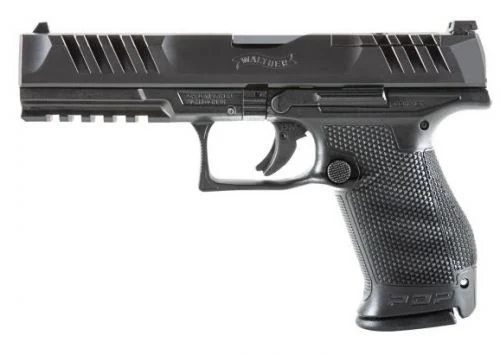 Walther Arms PDP Compact Optic Ready 15 Rounds 5" 9mm Pistol - 15+1 Rounds | 5" Barrel | Blue/Black | 3-Dot Sights