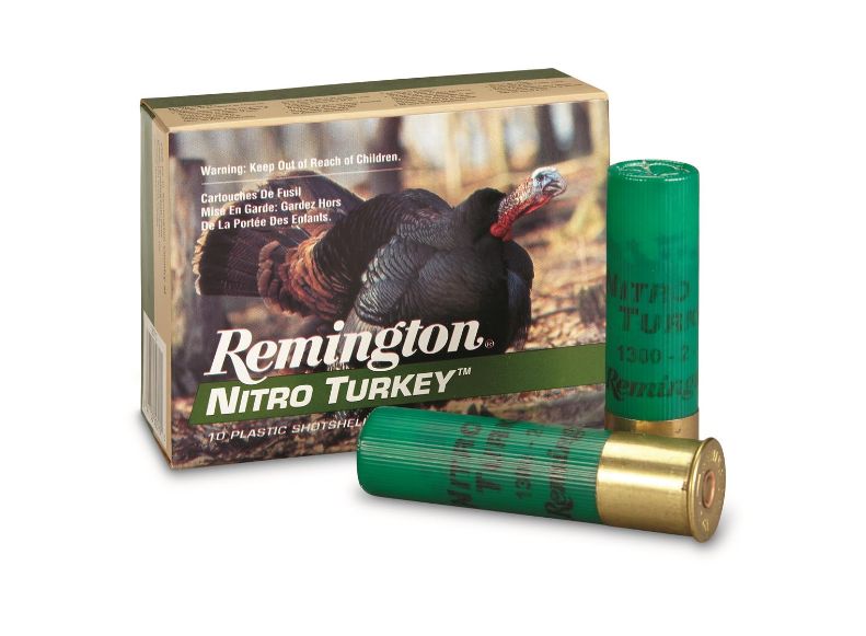 Remington Ammunition Nitro Turkey 12 Gauge 2.75" 1 1/2 oz 4 Shot 10 Bx/ 10 Cs - Brass Casing