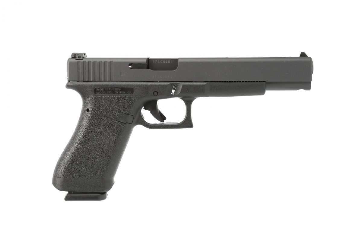 Glock G17L Gen 1 Classic 9mm 6" Adjustable Sights, 17+1 - 17+1 Rounds | 6.02" Barrel | Black
