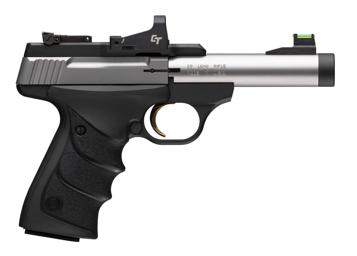 Browning Buck Mark Micro Bull 22LR Semi Auto Pistol - 10+1 Rounds | 4" Barrel | Optics Included Sights