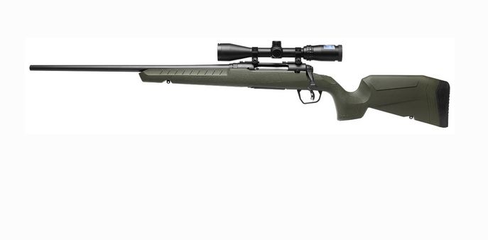 Savage AXIS 2 XP Left Hand Bolt - 4+1 Rounds | 22" Barrel | Green Stock | Blue/Black