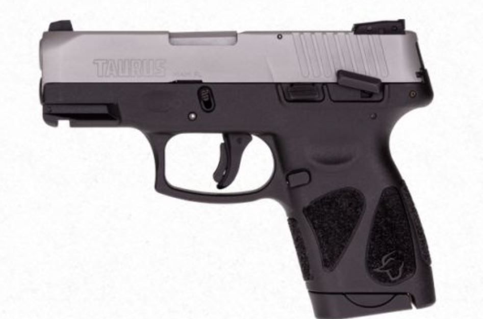 Taurus G2S Black/Matte Stainless 9mm Semi Auto Pistol - 7 Rounds | 3.25" Barrel | Polymer Grips | Stainless/Silver | 3-Dot Sights