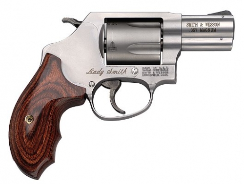 Smith & Wesson Model 60 Ladysmith 357 Magnum Revolver - 5 Rounds | 2.12" Barrel | Wood Grips | Stainless/Silver | 3-Dot Sights