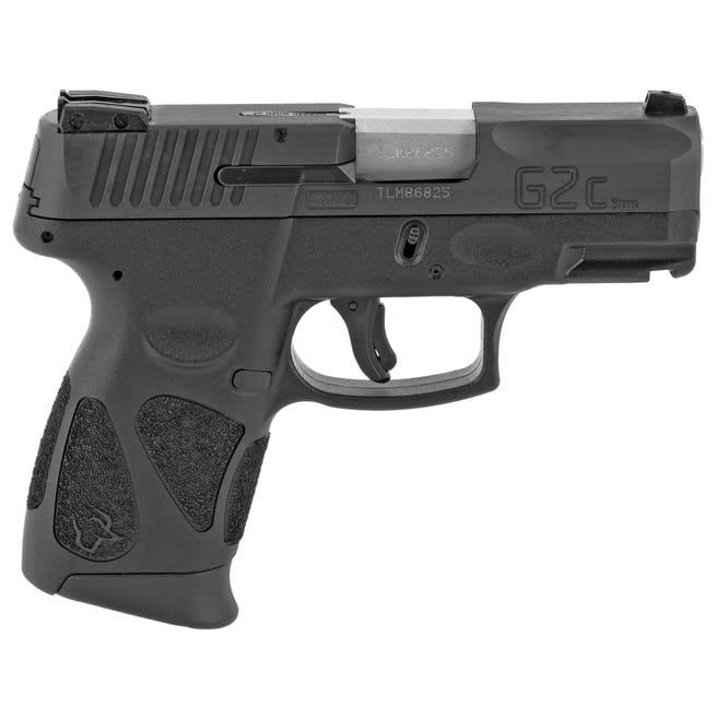 Taurus G2C Black 9mm Pistol - 12+1 Rounds | 3.2" Barrel | Polymer Grips | Blue/Black | 3-Dot Sights