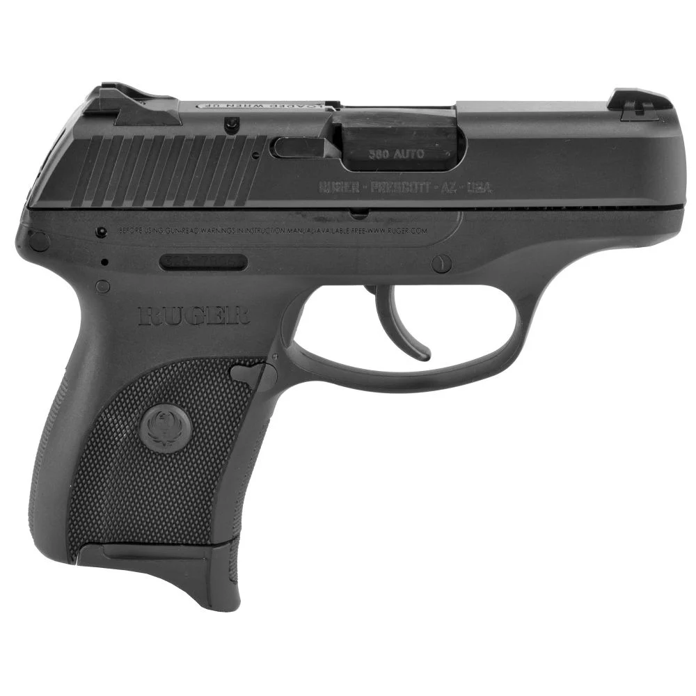 Ruger LC380 California Compliant 380 ACP Semi Auto Pistol - 7+1 Rounds | 3.1" Barrel | Polymer Grips | 3-Dot Sights