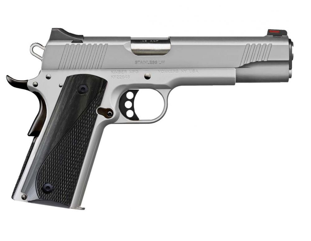 Kimber 2020 Shot Show Stainless LW (Arctic) .45ACP 8+1 - 8+1 Rounds | Wood Grips | 3-Dot Sights