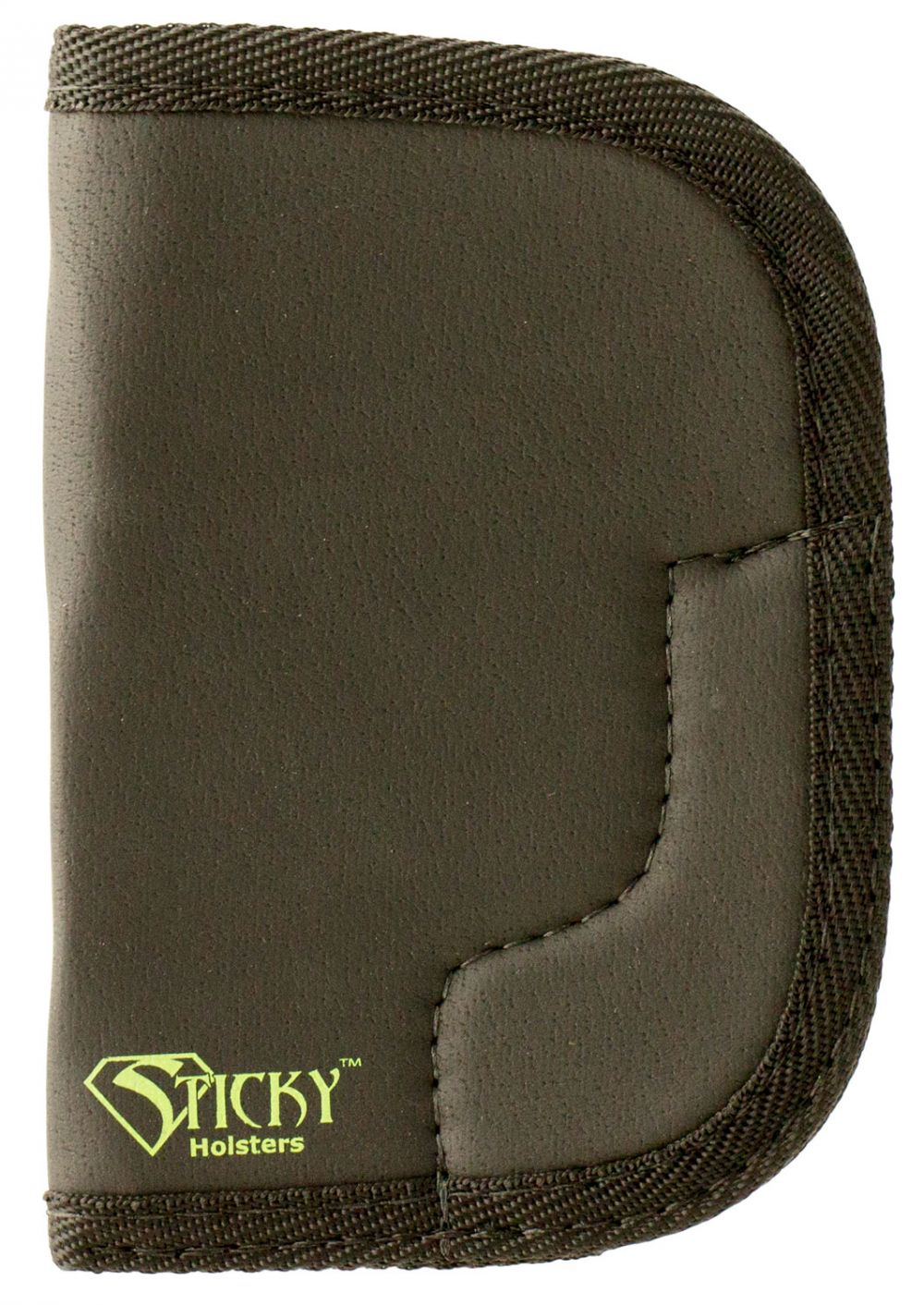 Sticky Holsters MD-6 Ruger SP101 Latex Free Synthetic Rubber Black w/Green Logo - Concealment Holster Type