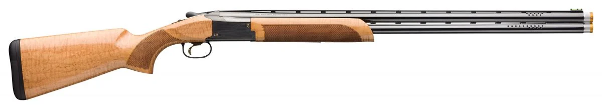 Browning Citori 725 Sporting 12 Gauge, 3" Chamber, 32" Barrel, Maple Stock, 2 Rounds - 2 Rounds | 32" Barrel | AAA Maple Stock | Wood | Blue/Black