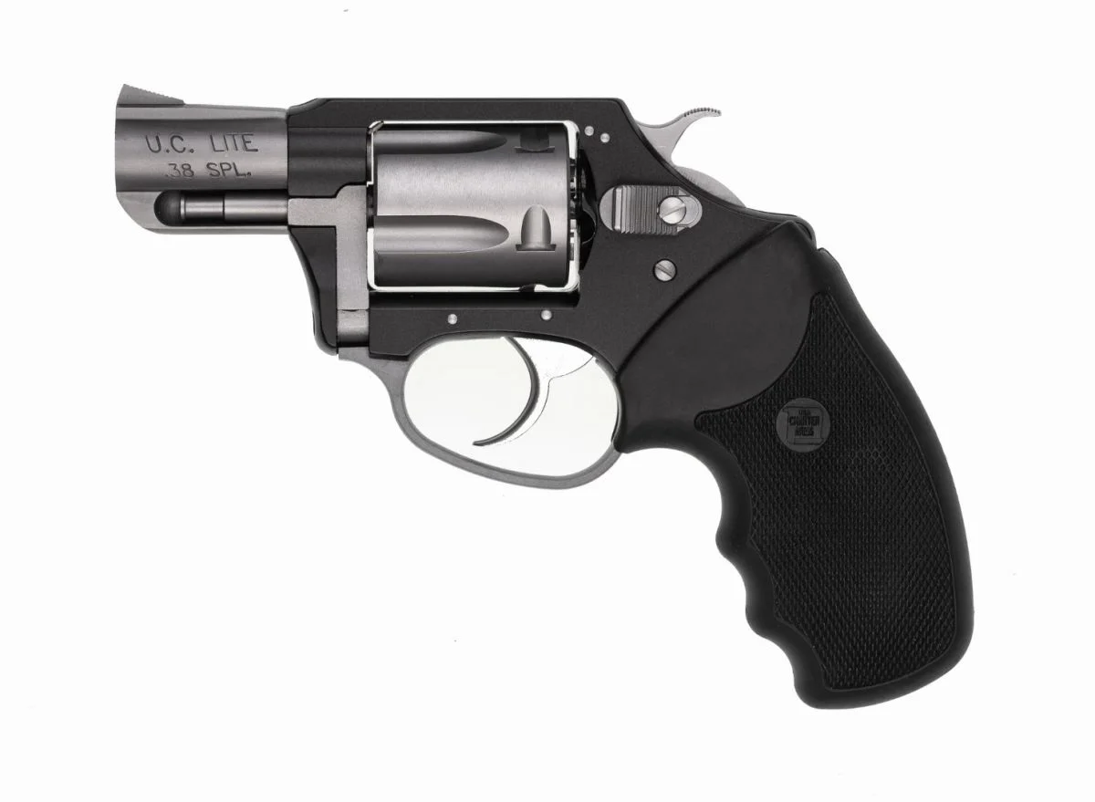 Charter Arms Undercover Lite Black/Stainless 38 Special Revolver - 5 Rounds | 2" Barrel | Polymer Grips | Stainless/Silver | 3-Dot Sights