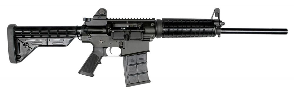 JTS M12AR B1 Tactical 12 Gauge Shotgun - 5+1 Rounds | 18.7" Barrel | 3" Chamber | Black Stock | Synthetic | Blue/Black