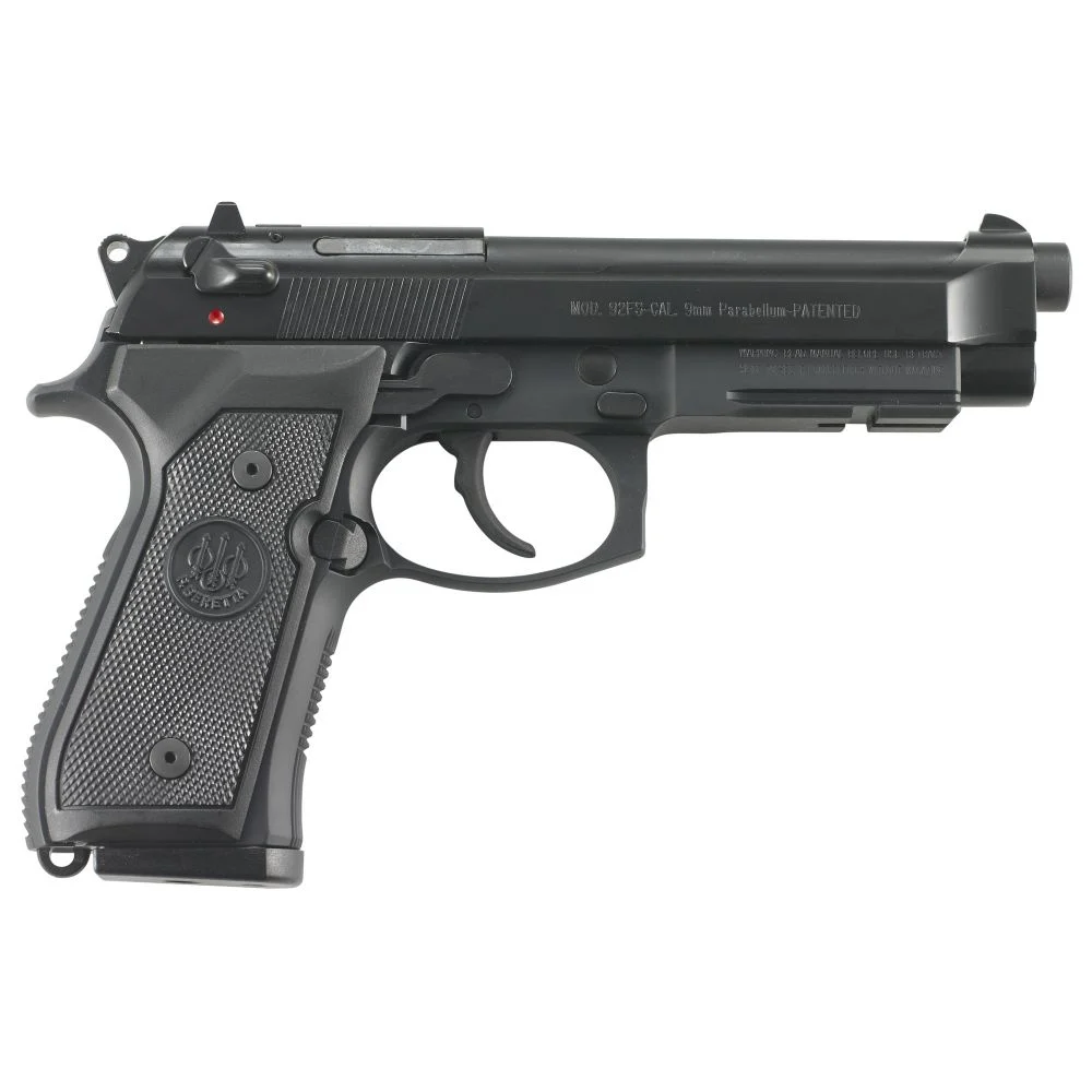 Beretta 92 M9A1 *CA Compliant* 9mm Semi Auto Pistol - 10+1 Rounds | 4.9" Barrel | Polymer Grips | Blue/Black | 3-Dot Sights