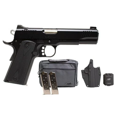 Kimber 1911 LW Club Bundle .45 ACP Semi Auto Pistol - 7+1 Rounds | 5" Barrel | Blue/Black