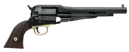 Taylor's & Co. 1858 Remington Conversion 7.37" 38 Special Revolver - 6 Rounds | Wood Grips | Blue/Black