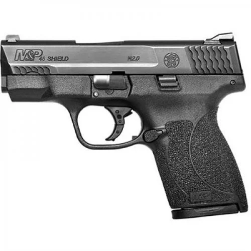 Smith & Wesson M&P 45 Shield M2.0 45 ACP Semi Auto Pistol - 7+1 Rounds | 3.3" Barrel | Blue/Black | 3-Dot Sights