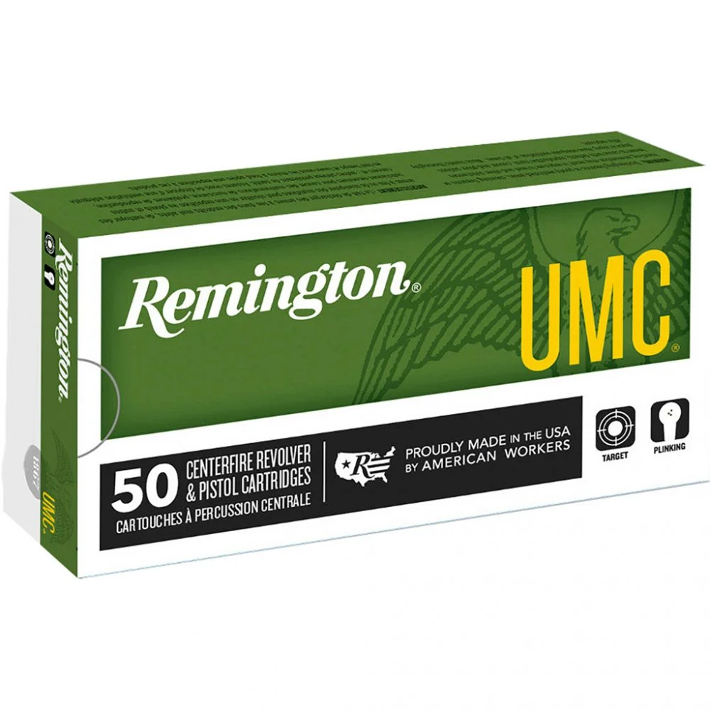 Remington UMC Handgun Ammo 40 S&W, 180 Grain, FMJ, 50 Rounds