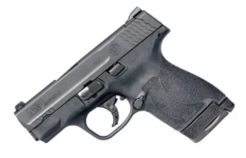 S&W M&P 40 Shield M2.0 No Thumb Safety 40 S&W Pistol - 7 Rounds | 3.1" Barrel | Polymer Grips | Blue/Black | 3-Dot Sights