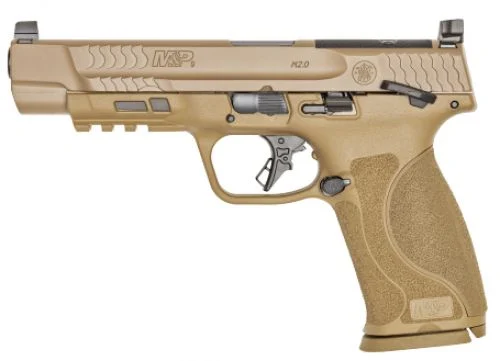 Smith & Wesson M&P9 M2.0 9MM 5" OPTIC FDE - 17+1 Rounds | 5" Barrel | FDE/Tan