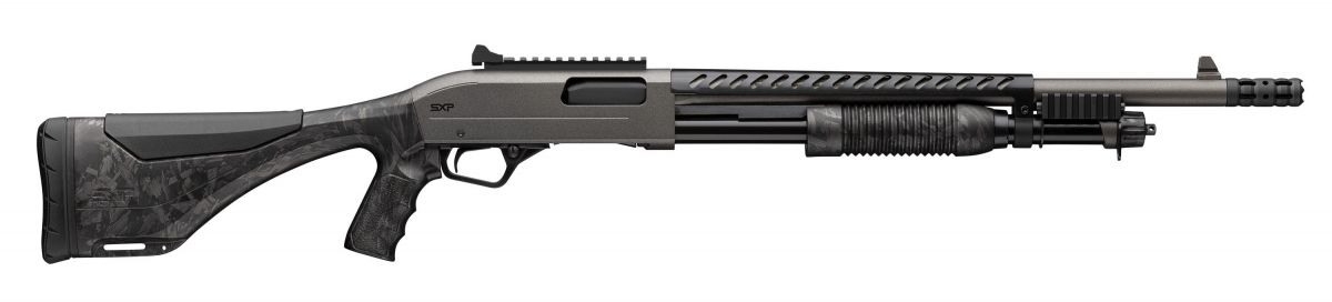 Winchester SXP Extreme Defender 12GA Pump Action Shotgun - 5 Rounds | 18" Barrel | 3" Chamber | Carbon-fiber Stock | Gray