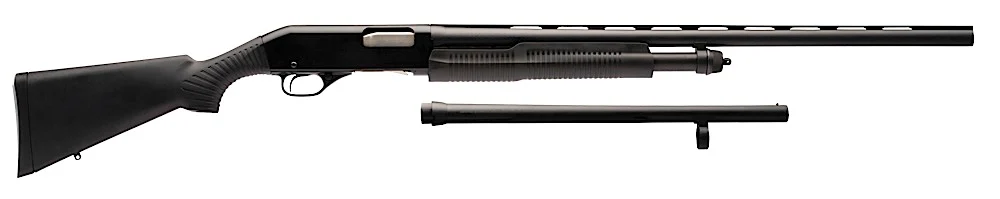 Stevens 320 Field/Security Combo 12ga 28" & 18.5" Barrels - 5+1 Rounds | Fixed Stock | Synthetic | Blue/Black