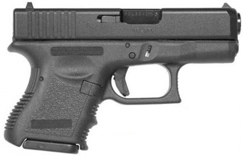 Glock G39 Gen3 Subcompact 45 GAP Pistol - 6+1 Rounds | 3.42" Barrel | Polymer Grips | Blue/Black | Glock Fixed Rear Sights