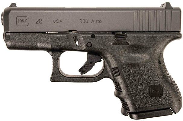 Glock 28Gen 3 Subcompact380acp - 10+1 Rounds | 3.43" Barrel | Glock Fixed Rear Sights