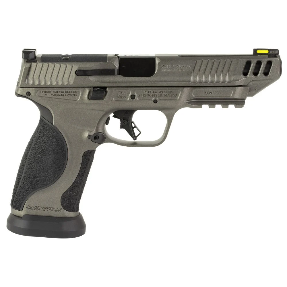 Smith and Wesson M&P9 M2.0 Competitor 9mm Semi Auto Pistol - 17+1 Rounds | 5" Barrel | Gray