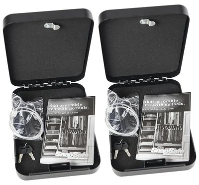 HOR SNAPSAFE LOCKBOX XXL KA 2 - Black Color | Key Entry | Pistol Safe Type