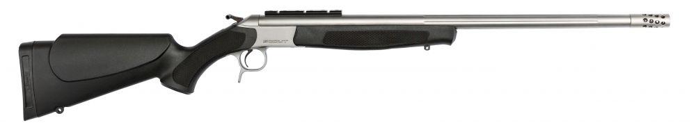 CVA Scout V2 Takedown 450 Bushmaster Single Shot Rifle - 1 Round | 25" Barrel | Black Synthetic Stock | Synthetic | Stainless/Silver