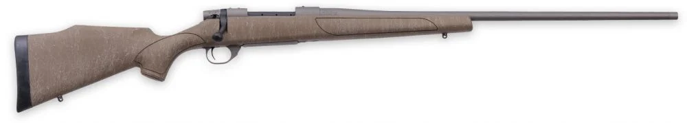 Weatherby Vanguard 308 24 Threaded Barrel Tan Stock Tungsten CERAKOTE - 24" Barrel | Tan Stock | Brown