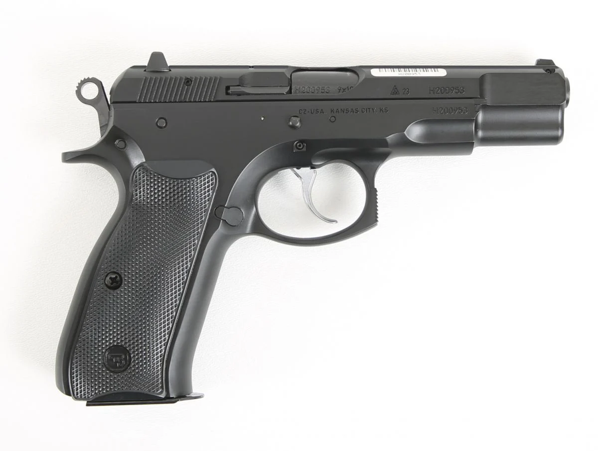 CZ 75B Pistol 9mm 4.6" Black 16+1 - 16+1 Rounds | 4.60" Barrel | Polymer Grips | Blue/Black | 3-Dot Sights