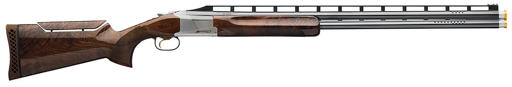 Browning 725 Citori Pro Trap O/U 12 GA 30" 2.75" Black Walnut Stock - 2 Rounds | 30" Barrel | 2.75" Chamber | Black Walnut Stock | Wood | Stainless/Silver