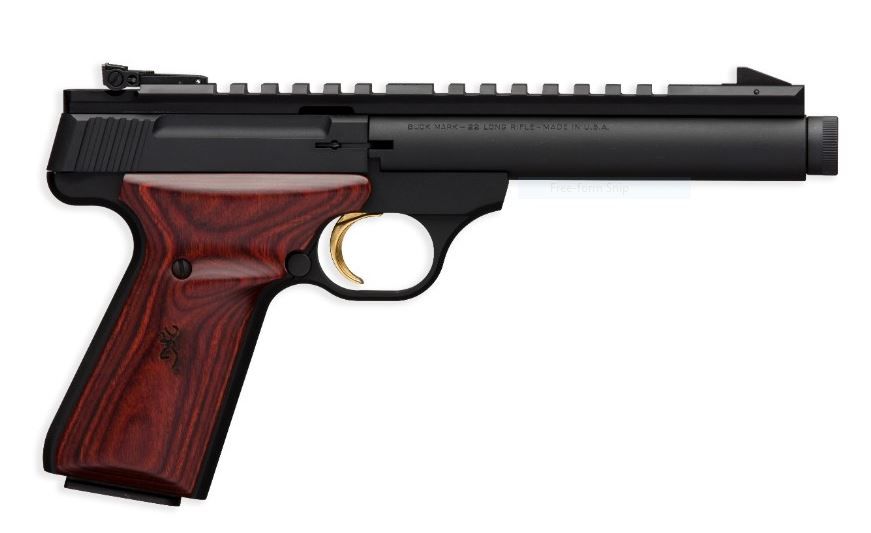Browning Buck Mark Field Target SR 22 LR, 5.5" Threaded Barrel, 10 Rounds - 10+1 Rounds | 5.5" Barrel