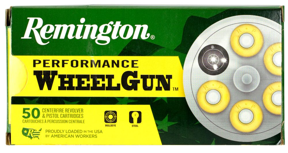 RemingtonPerformance WheelGun .38 Spc 158 gr Lead Round Nose (LRN) 50RD BOX - Brass Casing