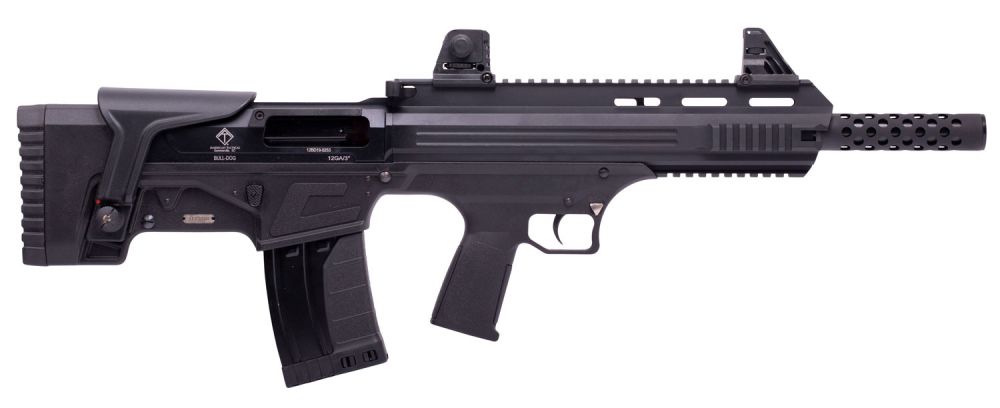 American Tactical Bulldog 20 Gauge Shotgun - 5+1 Rounds | 18.5" Barrel | 3" Chamber | Bullpup Stock | Synthetic | Blue/Black